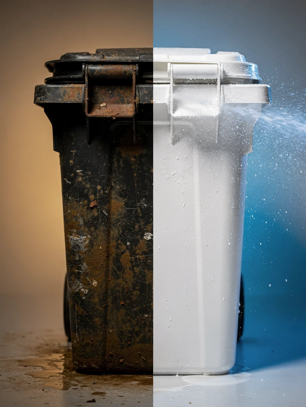 Residential bin cleaning result